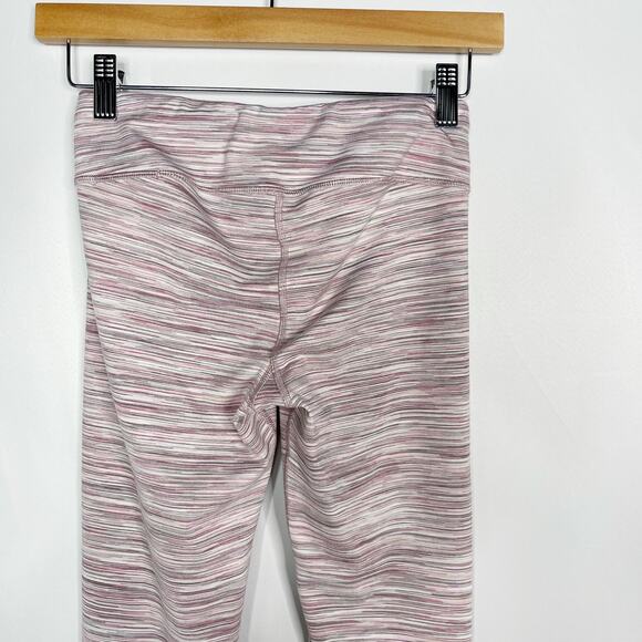 Athleta Girl XLarge 14 Pink Gray Spacedye Leggings Athletic Activewear Stretch - Picture 6 of 10